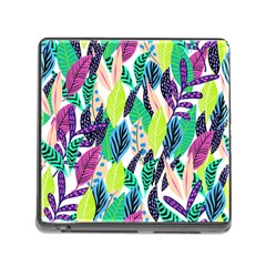 Leaves Drawing Pattern Nature Memory Card Reader (square 5 Slot) by Simbadda