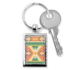 Shapes In Pastel Colors                     Key Chain (rectangle) by LalyLauraFLM
