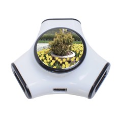 Columbus Commons Yellow Tulips 3-port Usb Hub by Riverwoman