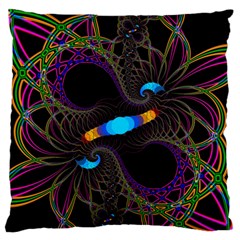 Fractal Artwork Abstract Background Standard Flano Cushion Case (one Side) by Sudhe