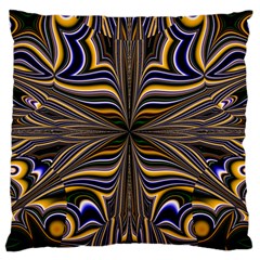 Abstract Art Fractal Unique Pattern Standard Flano Cushion Case (one Side) by Sudhe