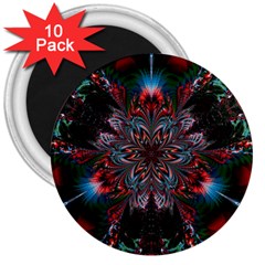 Abstract Flower Artwork Art 3  Magnets (10 Pack)  by Sudhe