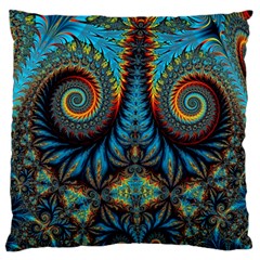 Abstract Art Fractal Creative Standard Flano Cushion Case (one Side) by Sudhe