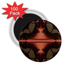 Art Fractal Artwork Creative 2 25  Magnets (100 Pack)  by Pakrebo