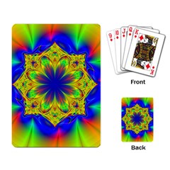 Digital Art Fractal Artwork Flower Playing Cards Single Design (rectangle) by Pakrebo