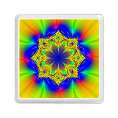 Digital Art Fractal Artwork Flower Memory Card Reader (square) by Pakrebo
