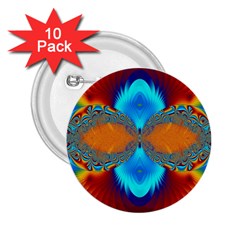 Artwork Digital Art Fractal Colors 2 25  Buttons (10 Pack)  by Pakrebo