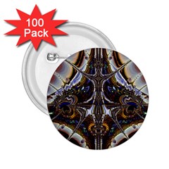 Abstract Art Artwork Fractal Design 2 25  Buttons (100 Pack)  by Pakrebo