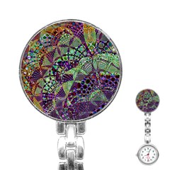 Background Design Art Artwork Stainless Steel Nurses Watch by Pakrebo