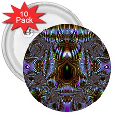 Art Artwork Fractal Digital Art 3  Buttons (10 Pack)  by Pakrebo