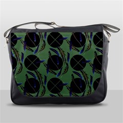 Feathers Pattern Messenger Bag by bloomingvinedesign