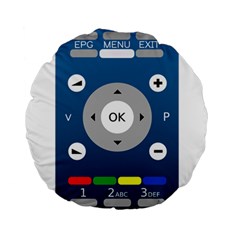 Remote Control Receiver Vcr Control Standard 15  Premium Round Cushions by Wegoenart