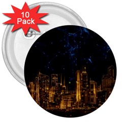 Architecture Buildings City 3  Buttons (10 Pack)  by Wegoenart