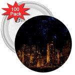 Architecture Buildings City 3  Buttons (100 pack)  Front
