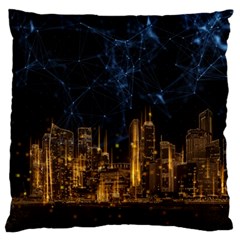 Architecture Buildings City Large Flano Cushion Case (two Sides) by Wegoenart