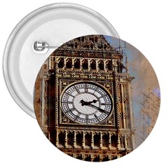 Big Ben London Wes Ben Big 3  Buttons by Wegoenart