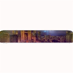City Lights Skyline Buildings Small Bar Mats by Wegoenart