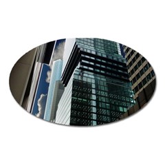 Architecture Frankfurt Reflection Oval Magnet by Wegoenart