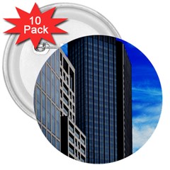 Architecture Frankfurt Houses 3  Buttons (10 Pack)  by Wegoenart