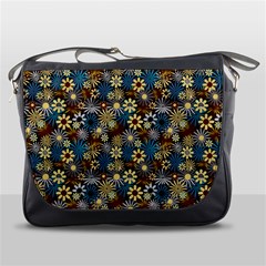 Daisies Variation 1 Messenger Bag by bloomingvinedesign