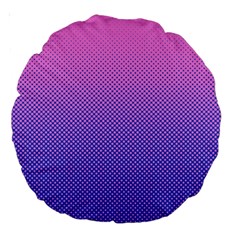 Dot Background Pattern Halftone Large 18  Premium Round Cushions by Bajindul