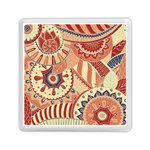 Pop Art Paisley Flowers Ornaments Multicolored 4 Memory Card Reader (Square) Front