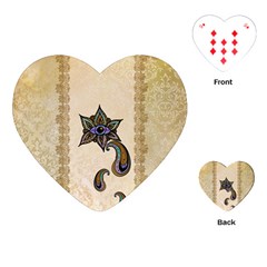 The Fantasy Eye, Mandala Design Playing Cards Single Design (heart) by FantasyWorld7