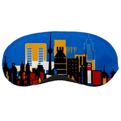 Architecture City House Window Sleeping Mask by Pakrebo