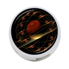 Fractal Digital Art 4-port Usb Hub (one Side) by Pakrebo