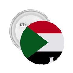 Sudan Flag Map Geography Outline 2 25  Buttons by Sapixe