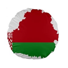 Belarus Country Europe Flag Standard 15  Premium Flano Round Cushions by Sapixe