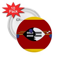 Swaziland Flag Map Geography 2 25  Buttons (10 Pack)  by Sapixe