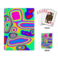 Colorful Shapes                               Playing Cards Single Design by LalyLauraFLM