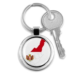 Monaco Country Europe Flag Borders Key Chain (round) by Sapixe