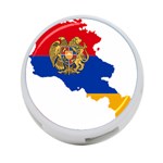 Borders Country Flag Geography Map 4-Port USB Hub (One Side) Front