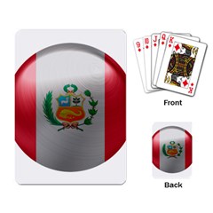 Peru Flag Country Symbol Nation Playing Cards Single Design (rectangle) by Sapixe