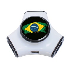 Flag Brazil Country Symbol 3-port Usb Hub by Sapixe