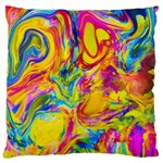 Mixed paint                                Large Flano Cushion Case (Two Sides) Back