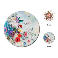 Floral Bouquet Playing Cards Single Design (round) by Sobalvarro