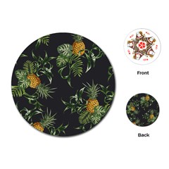 Pineapples Pattern Playing Cards Single Design (round) by Sobalvarro