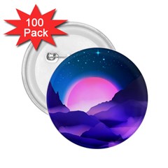 Mountain Sunrise Mountains Sunrise 2 25  Buttons (100 Pack)  by Simbadda