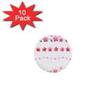 Sakura Border Cherry Blossom 1  Mini Buttons (10 pack)  Front