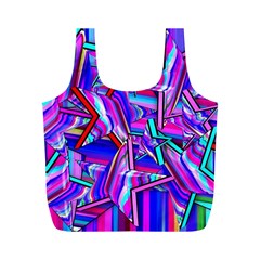 Stars Beveled 3d Abstract Full Print Recycle Bag (m) by Mariart