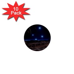 Lunar Landscape Star Brown Dwarf 1  Mini Buttons (10 Pack)  by Simbadda