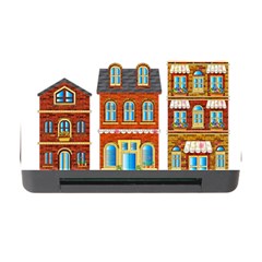 City Buildings Brick Architecture Memory Card Reader With Cf by Simbadda