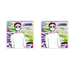 Nurse Cufflinks (square) by snowwhitegirl