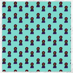 Nerdy 60s  Girl Pattern Aqua Canvas 12  X 12  by snowwhitegirl
