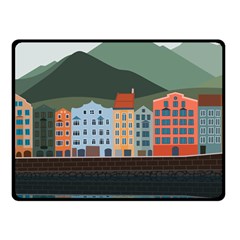 Traveling Travel Tourism Vacation Fleece Blanket (small) by Simbadda