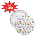 Summer Pattern Design Colorful 1.75  Buttons (10 pack) Front