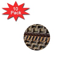 Architecture Geometry 1  Mini Buttons (10 Pack)  by Simbadda